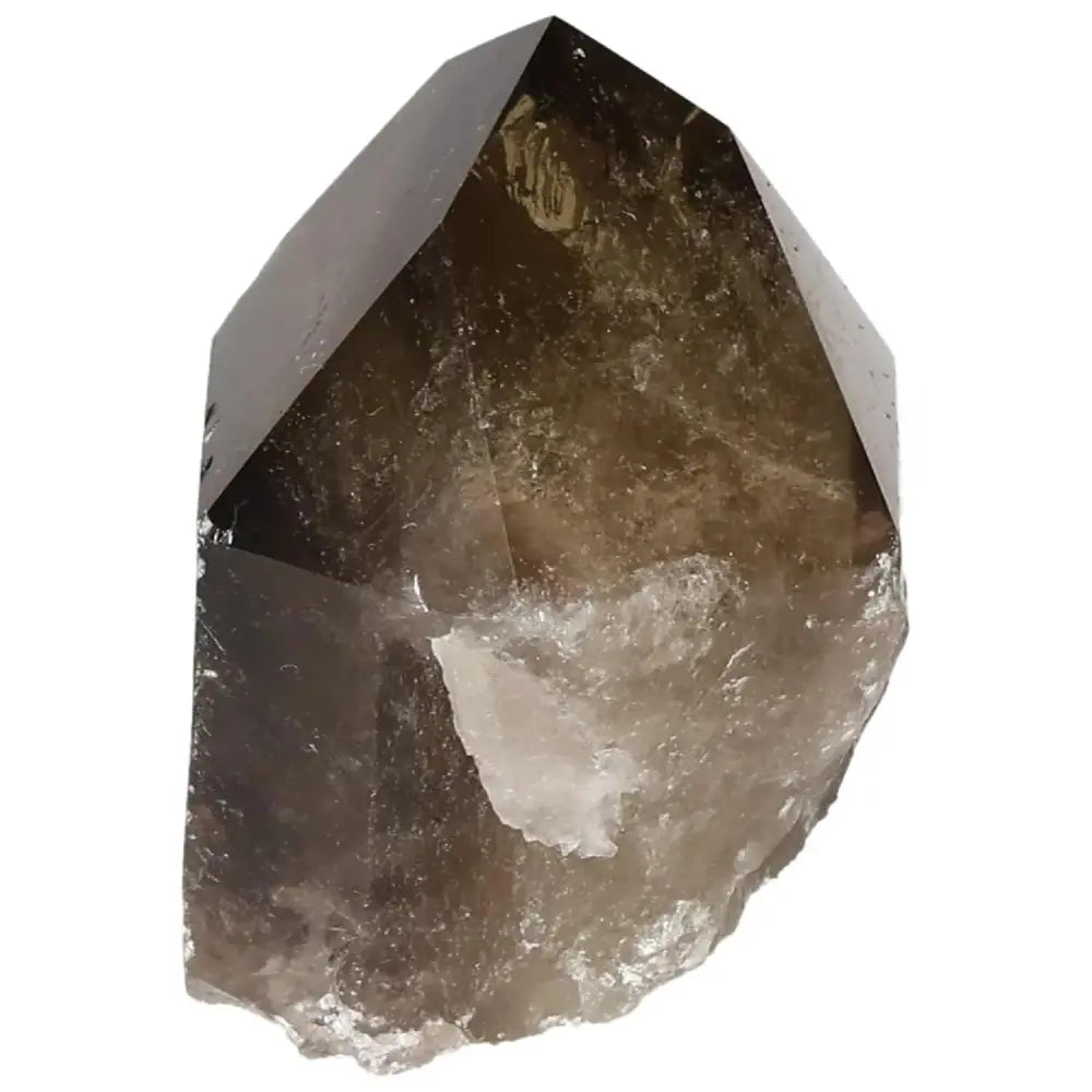 Polished Smoky Quartz Point from Sylvia Crystals showcasing its elegant and grounding qualities with a premium polished finish.