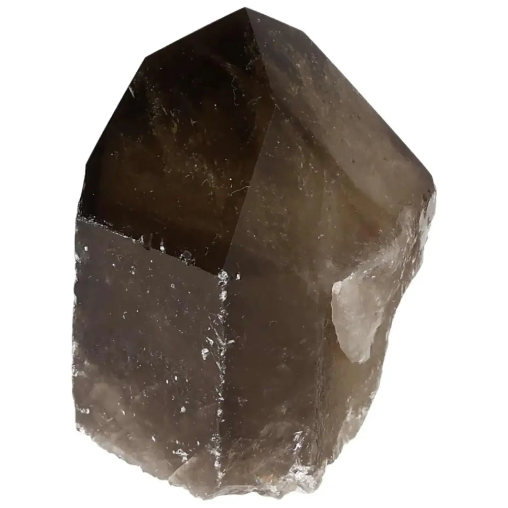Polished Smoky Quartz Point by Sylvia Crystals, premium crystal with grounding energy for emotional balance and negativity protection.