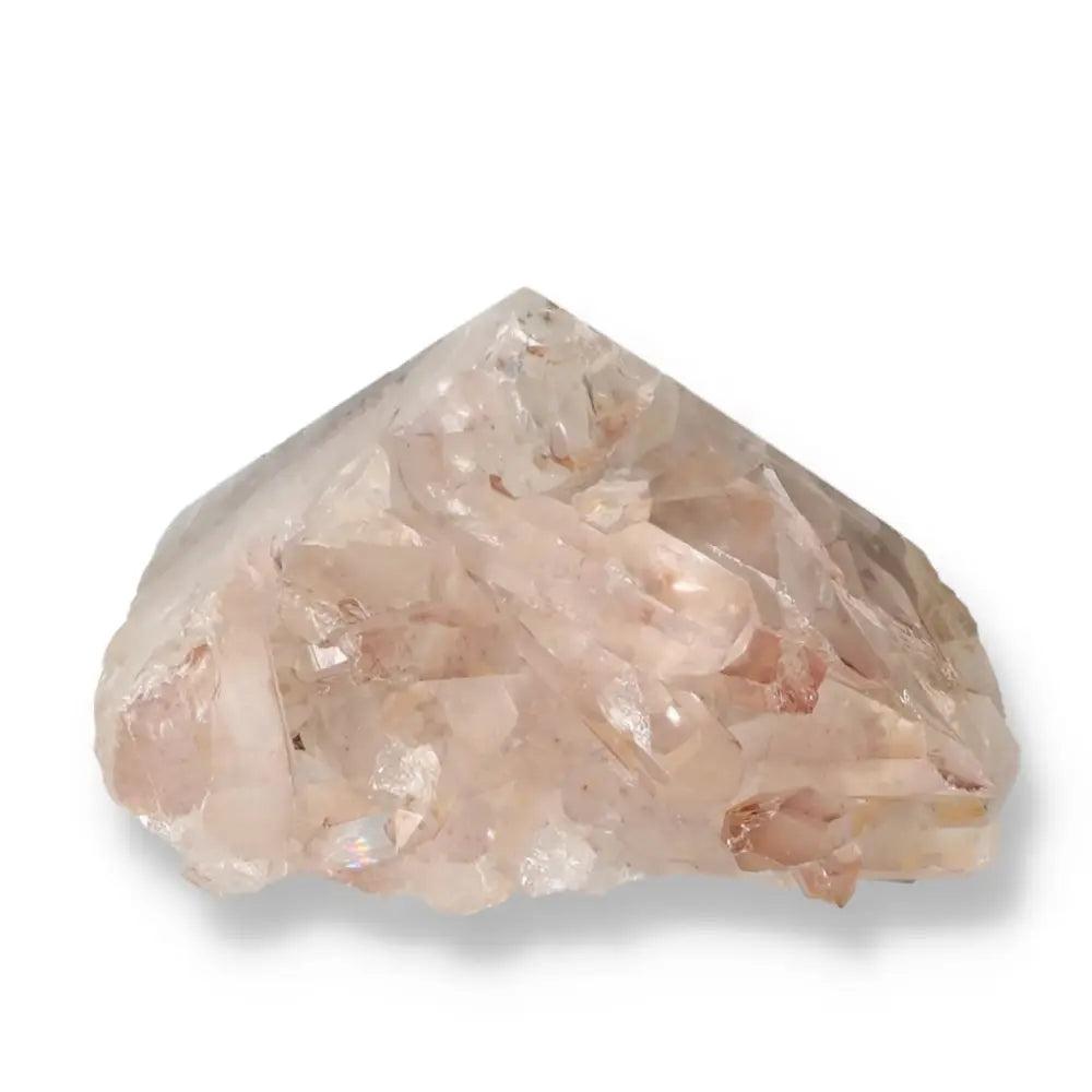 Vibrant Polished Tangerine Quartz Point from Sylvia Crystals, handpicked for premium quality and transformation symbolism.