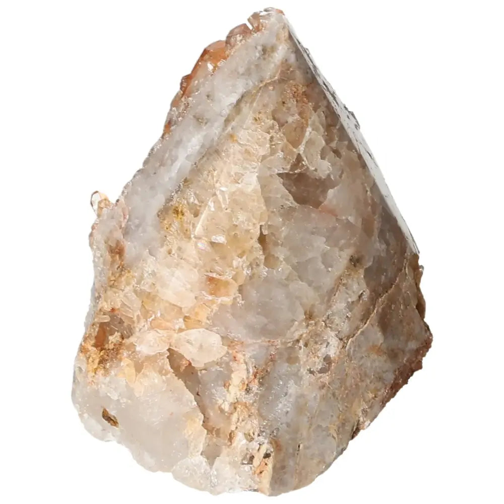 Alt Tag: Polished Tangerine Quartz Point with vibrant hue, enhances luxury and elegance for home decor.