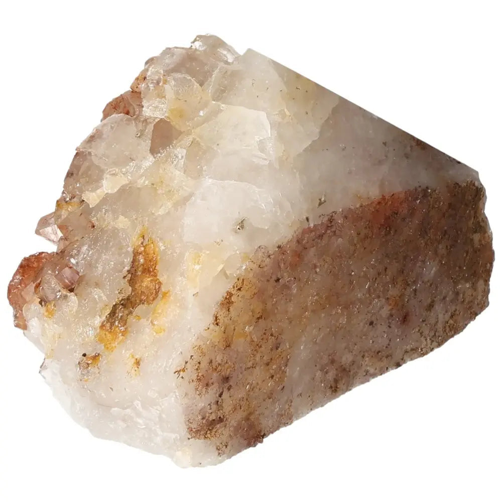 Polished Tangerine Quartz Point with vibrant hue from Sylvia Crystals, showcasing quality and authenticity for crystal collections.