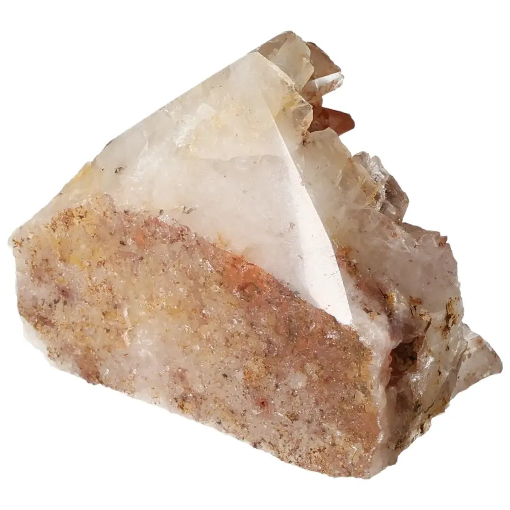 Polished Tangerine Quartz Point showcasing vibrant hue, perfect for crystal collections. Premium quality from Sylvia Crystals.