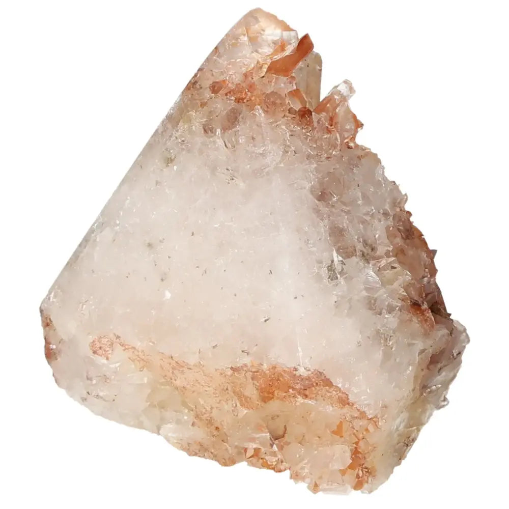 Tangerine Quartz Point with radiant orange hues from Sylvia Crystals, expertly polished for energy and spiritual enhancement.