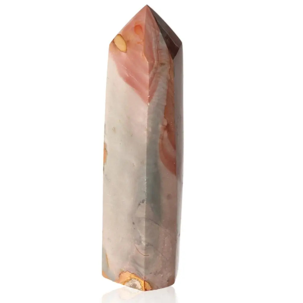 Polychrome Jasper Tower showcasing vibrant color patterns and unique natural beauty.