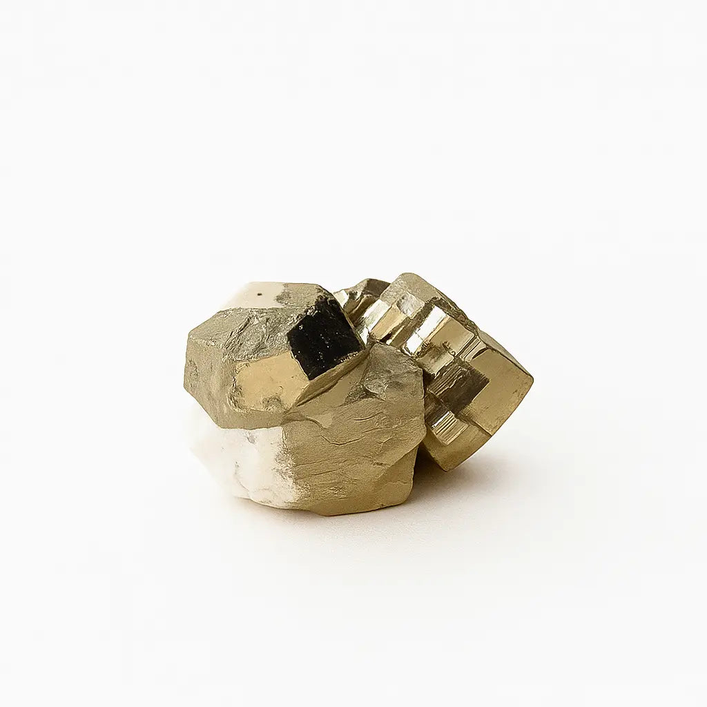 Pyrite Druze with Calcite Sylvia Crystals Sp. z o.o.