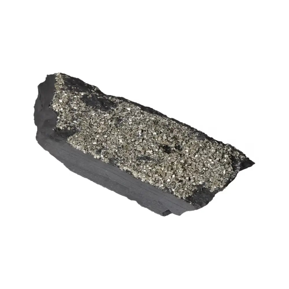 Pyrite with basalt crystal from Sylvia Crystals, showcasing luxury and transformation. Perfect for enhancing independence and creativity.