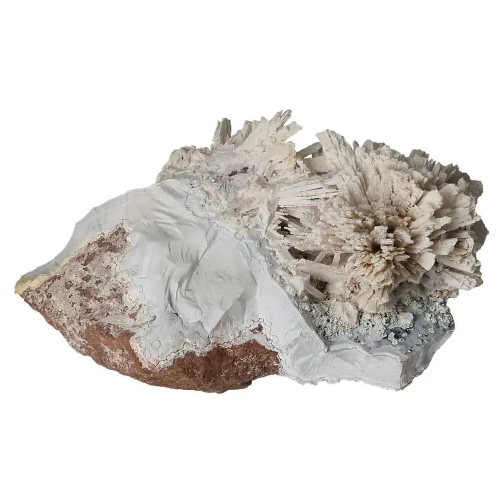 Quartz pseudomorph after zeolite mineral specimen from Sylvia Crystals, showcasing rare transformation and unique structure.