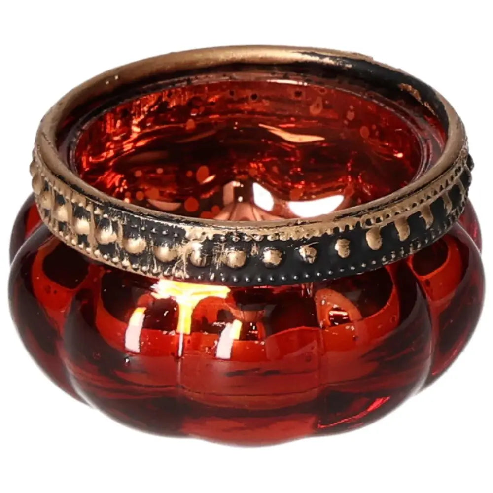 Luxurious red candle holder from Sylvia Crystals, enhancing aesthetics with elegant design and spiritual energy.