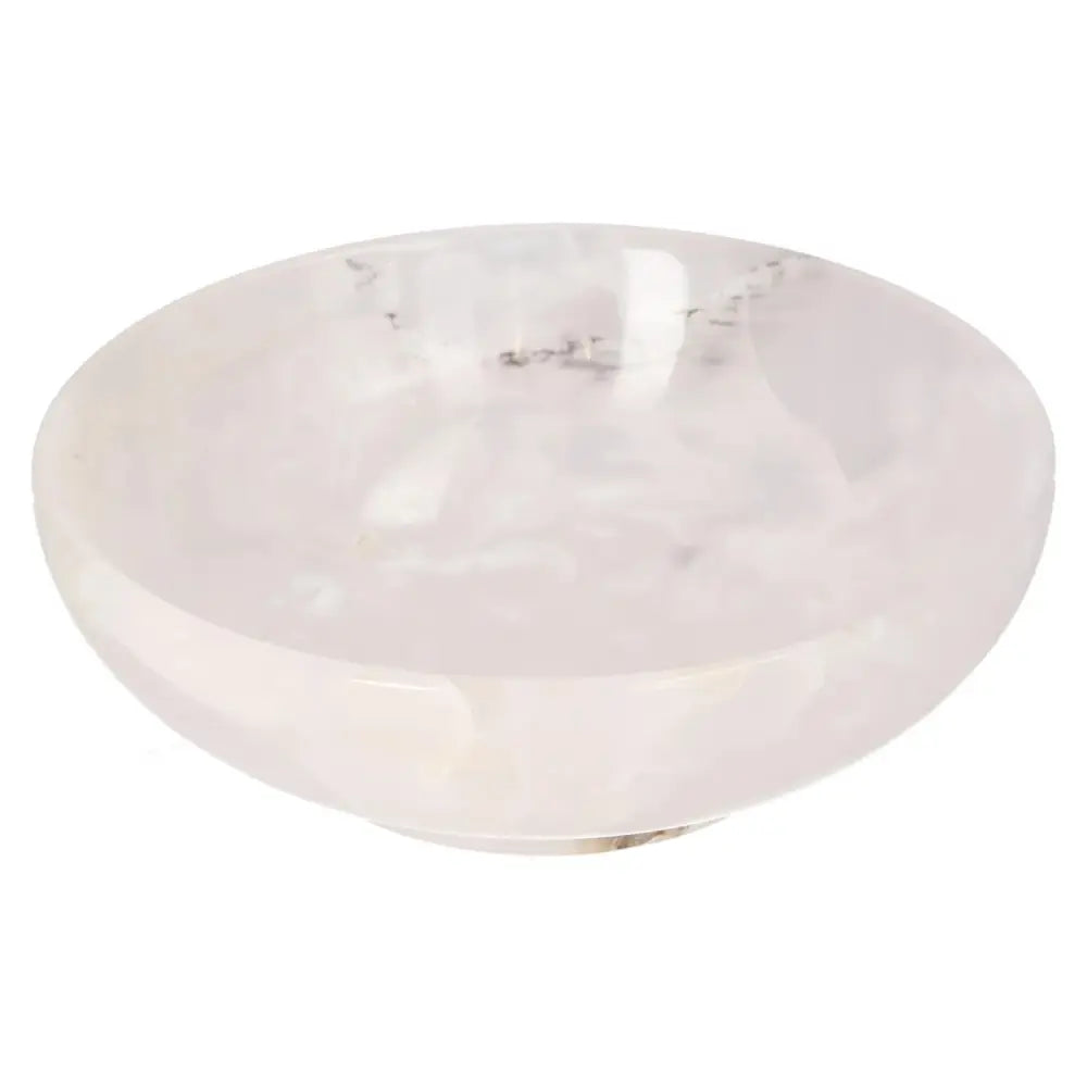 Rose Onyx Bowl with polished surface showcasing unique veining, ideal for elegant home decor.