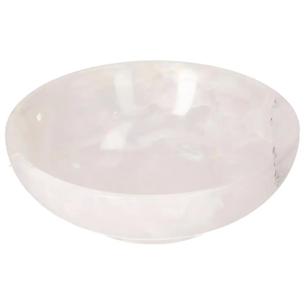 Rose Onyx Bowl with smooth, polished surface showcasing unique veining and color variations, enhancing home décor elegance with natural beauty.