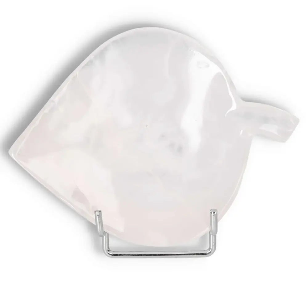 Elegant rose onyx small platter with unique veining, perfect for enhancing table settings with natural beauty and warmth.