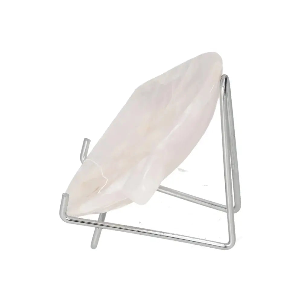 Rose Onyx Platter on stand, known for fostering determination and self-discipline. Enhances control over life's challenges.
