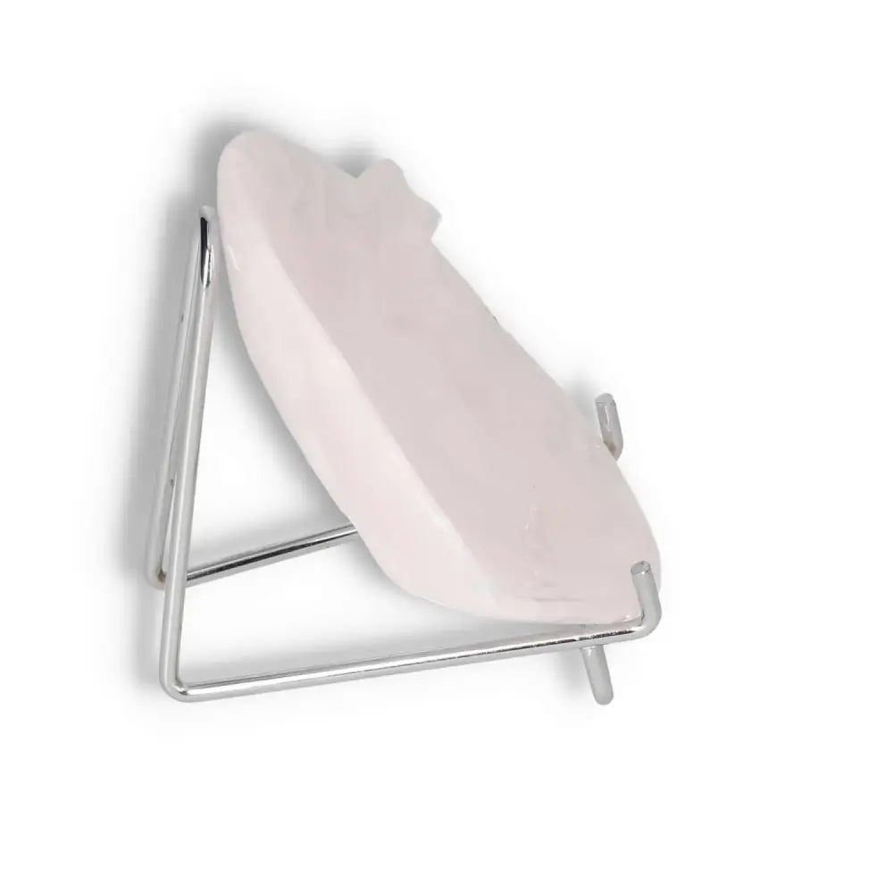 Elegant Rose Onyx Platter on stand, ideal for enhancing strength and self-discipline through its calming presence.