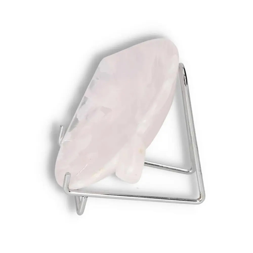 Rose Onyx Platter on stand, enhancing determination and self-discipline with a polished design, ideal for decor and spiritual wellness.