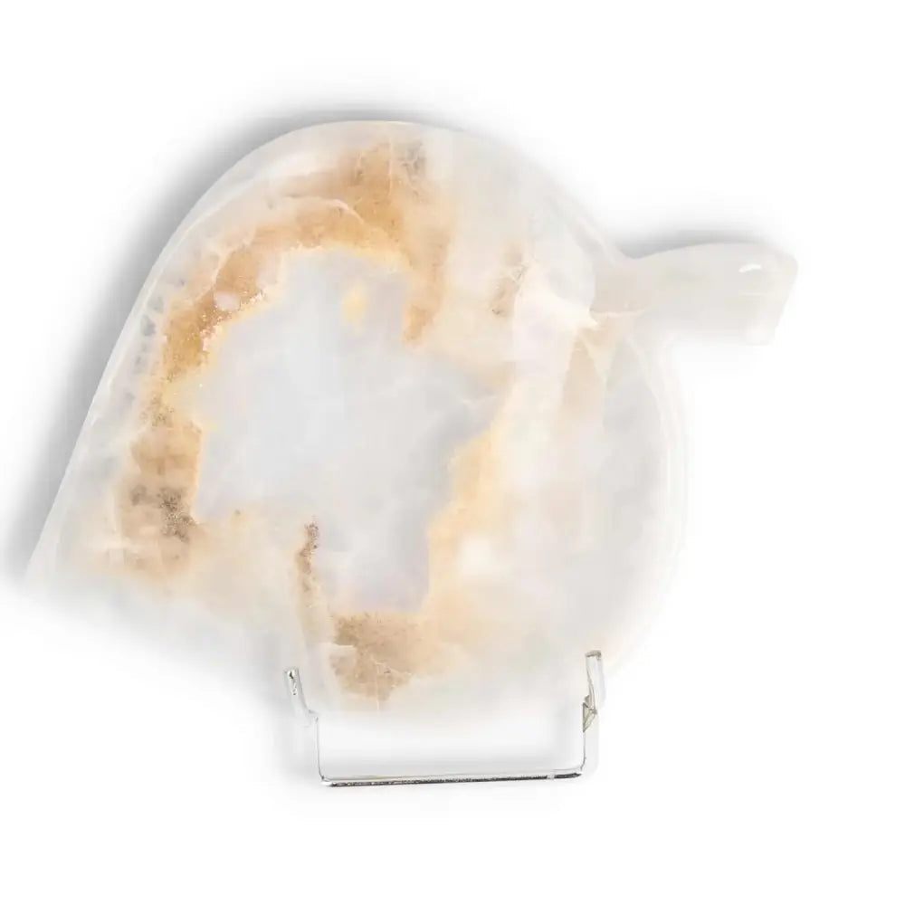 Rose Onyx Platter with unique color and veining, showcasing elegance and natural beauty for an exquisite tablescape.