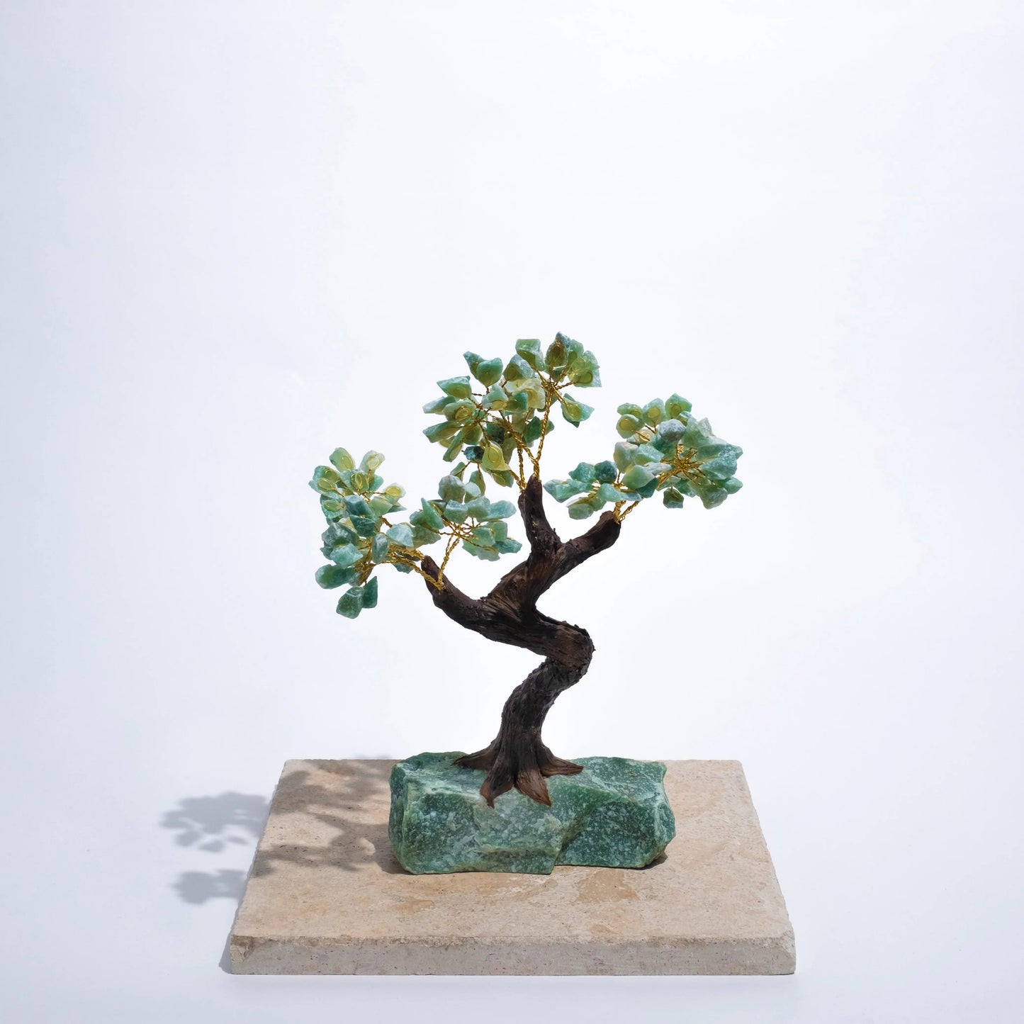 Rough Aventurine Crystal Bonsai Tree 40cm for Prosperity and Harmony