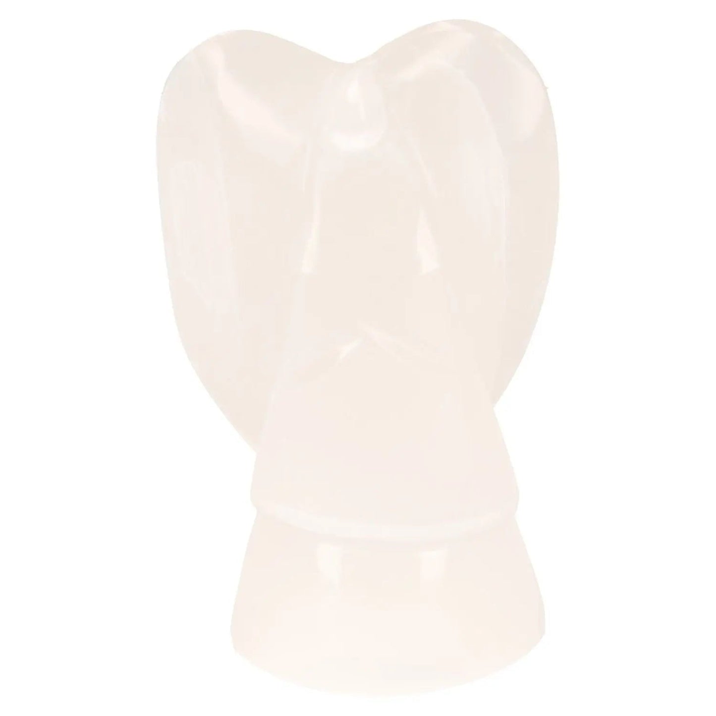 Selenite Angel 20cm by Sylvia Crystals for spiritual growth and mindful living, showcasing purity and power, ethically sourced.