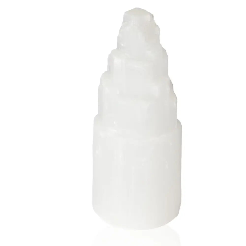 Selenite Tower 20cm by Sylvia Crystals, ideal for mindfulness and spiritual growth, ethically sourced premium crystal.