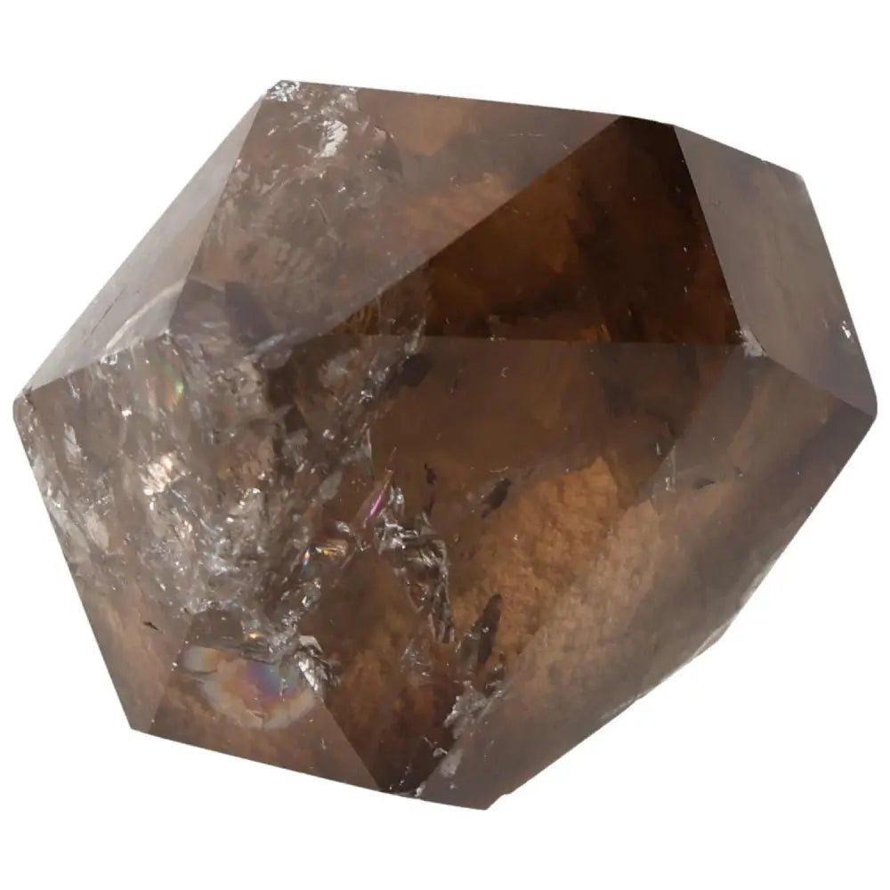 "Polished Smoky Quartz Obelisk for Decision Support and Stress Relief"