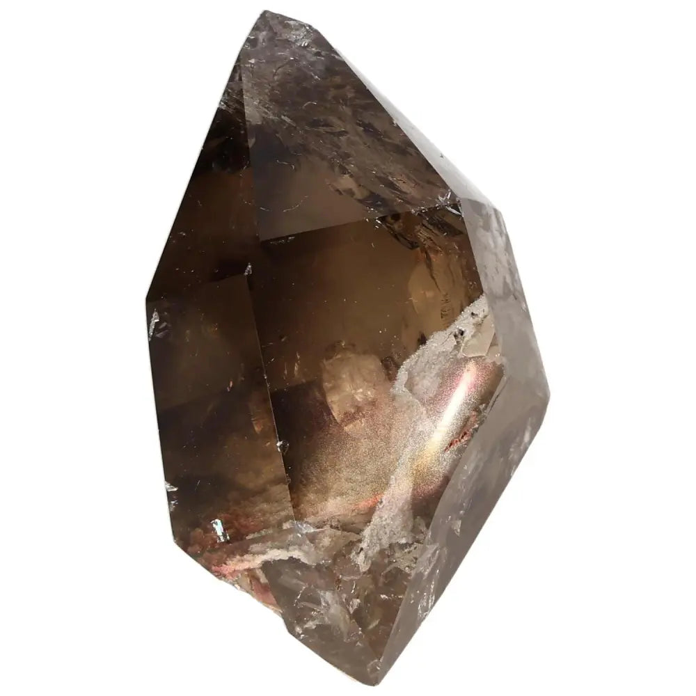 Smoky Quartz Obelisk for clear thinking and practical decision-making, ideal for businessmen seeking grounded energy and stress relief.