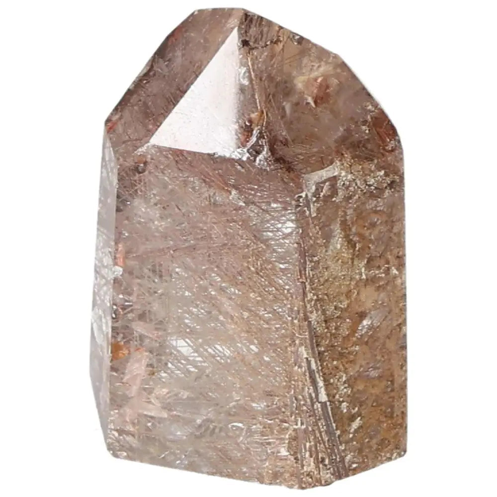 Polished Smoky Quartz Obelisk, enhances decision-making and practical thinking, ideal for business professionals, stress relief.