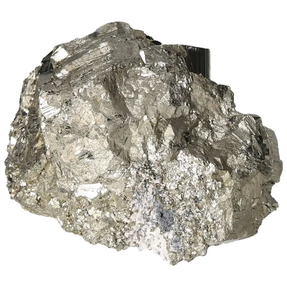 Superior quality pyrite cluster with natural cubic formations and metallic luster