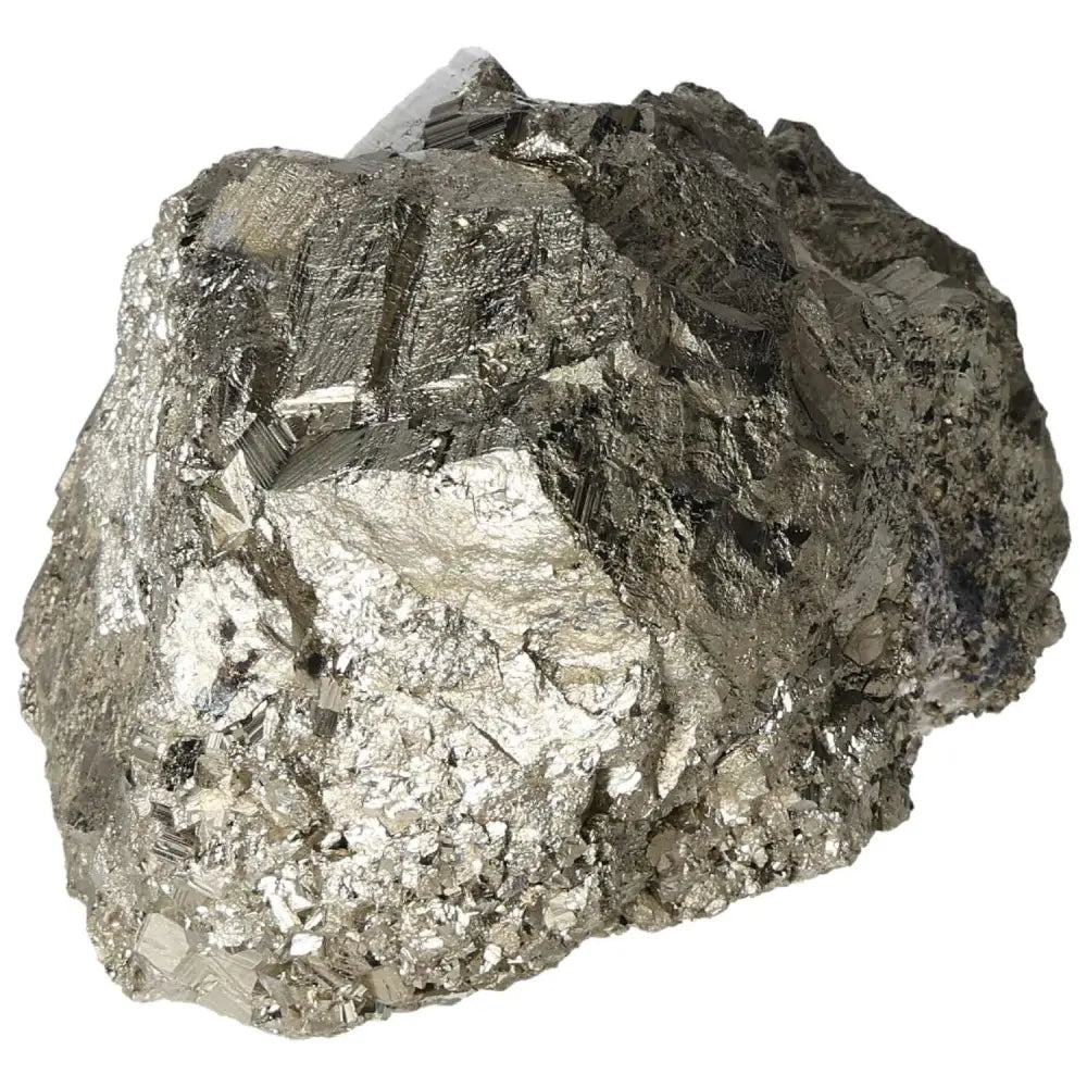 Superior quality pyrite cluster showcasing natural geometric formations and metallic luster.