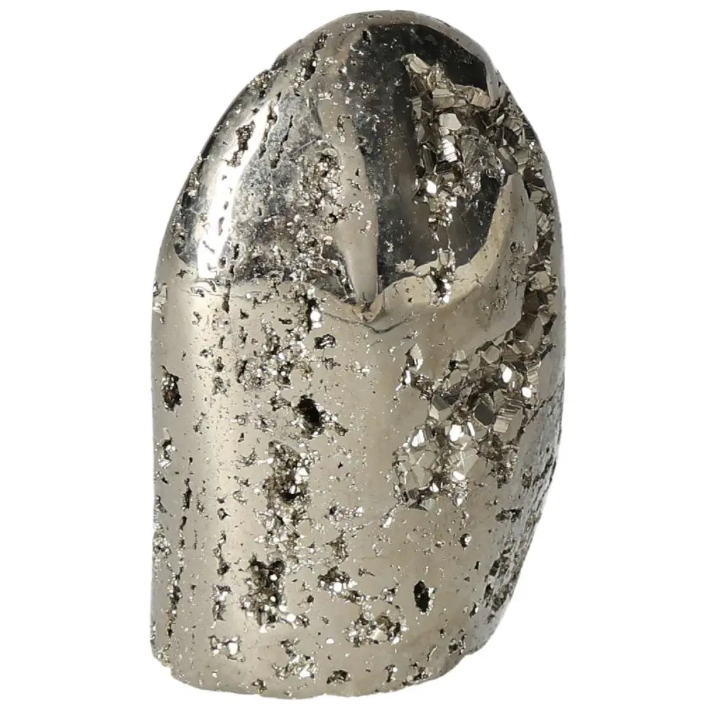 Shimmering superior quality pyrite cluster with geometric formations showcasing metallic luster and intricate details.