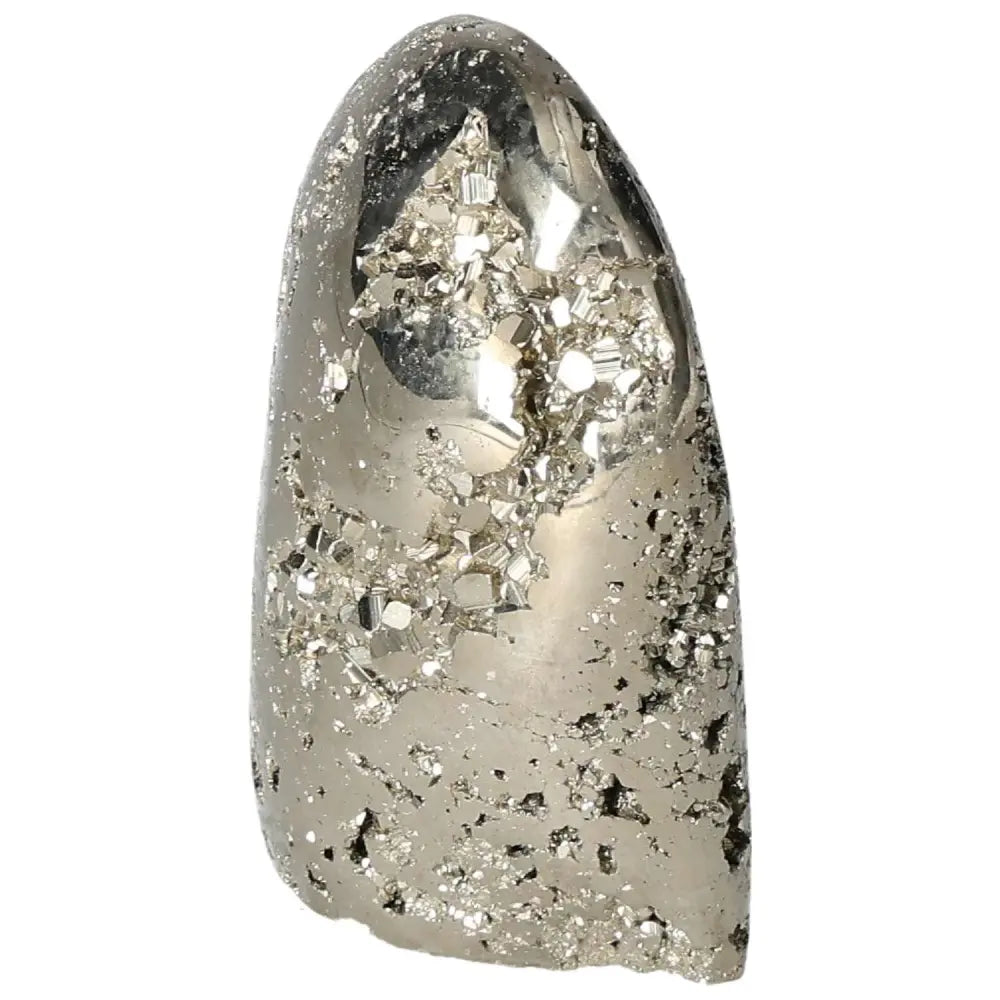 Superior Quality Pyrite Cluster with Geometric Formations and Metallic Luster