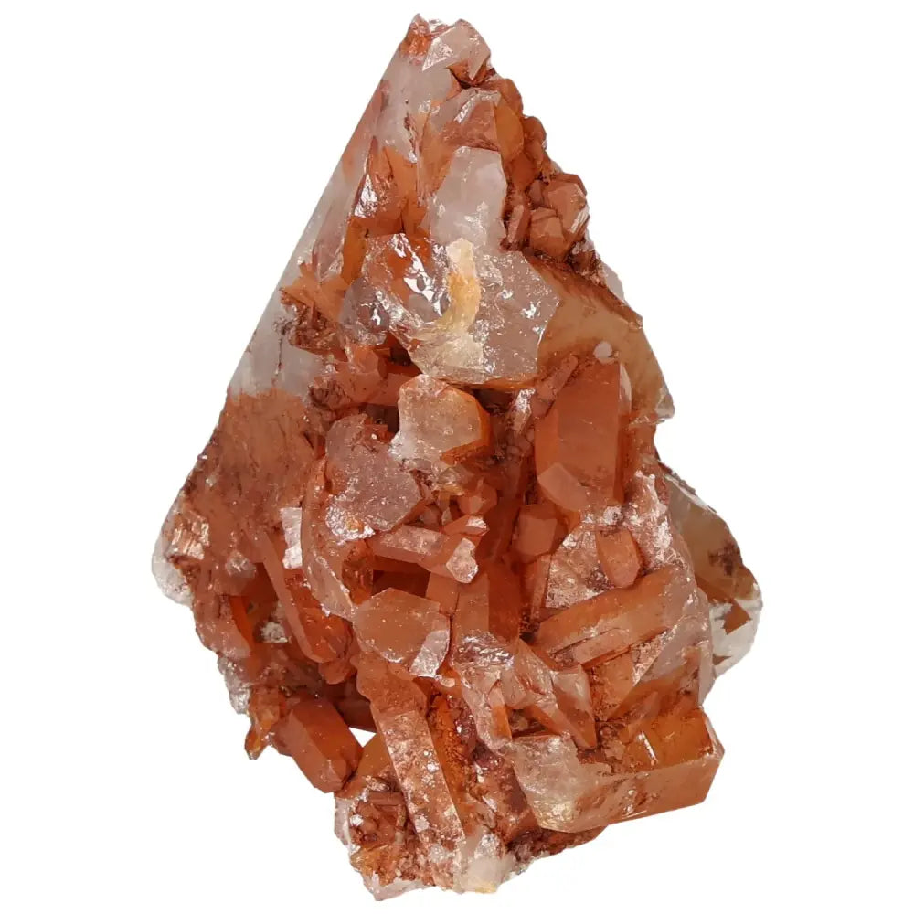 Top Polished Point Quartz Tangerine Crystal with vibrant shades, symbolizing creativity and vitality, from Sylvia Crystals collection.