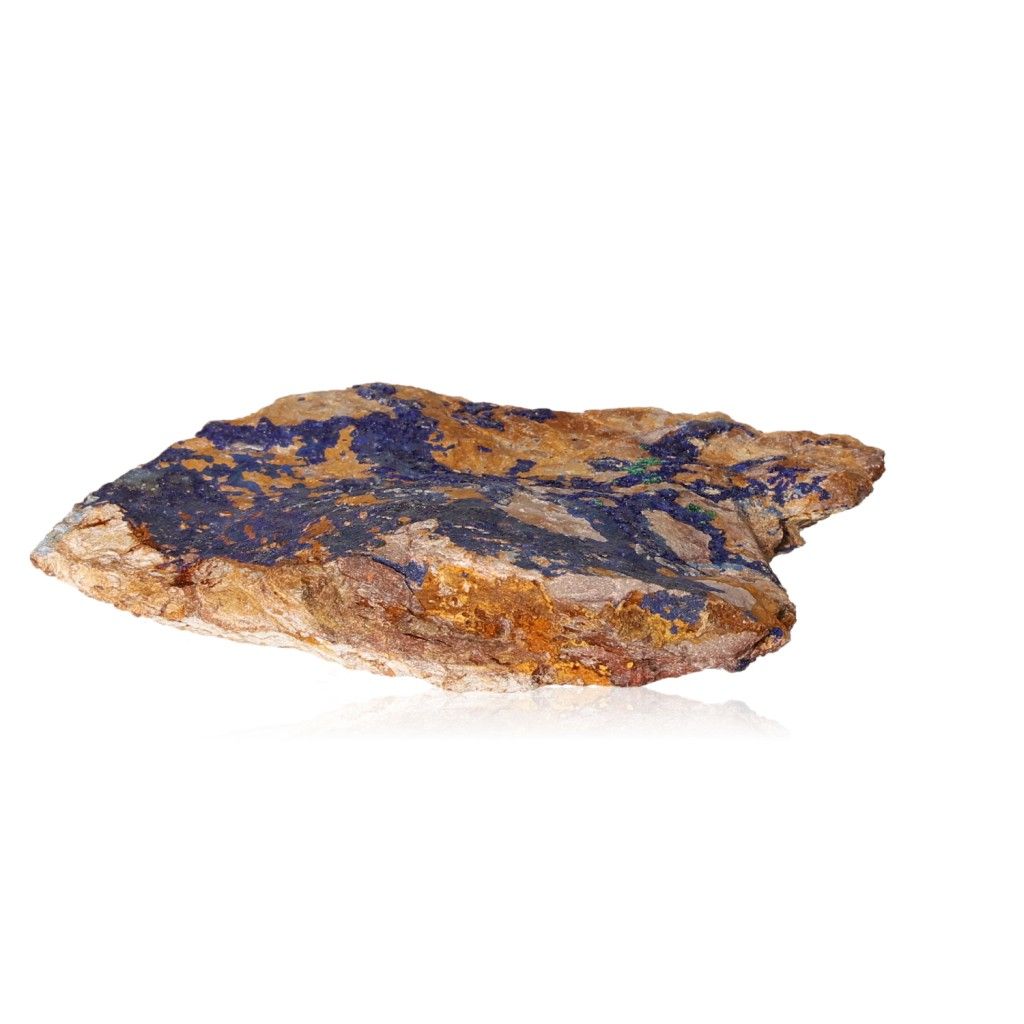 Azurite with malachite mineral displaying deep blue and green hues, ideal for collectors and spiritual seekers.
