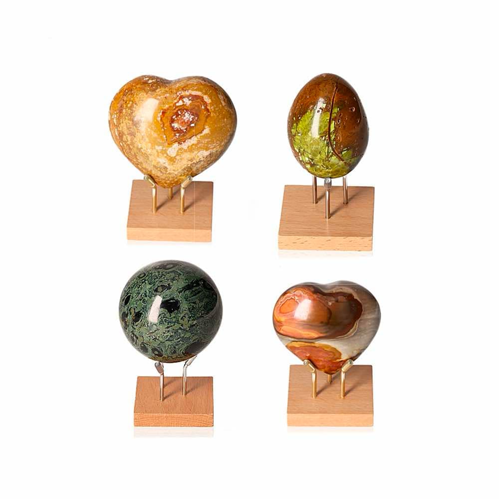 Jasper Hearts/Eggs/Spheres