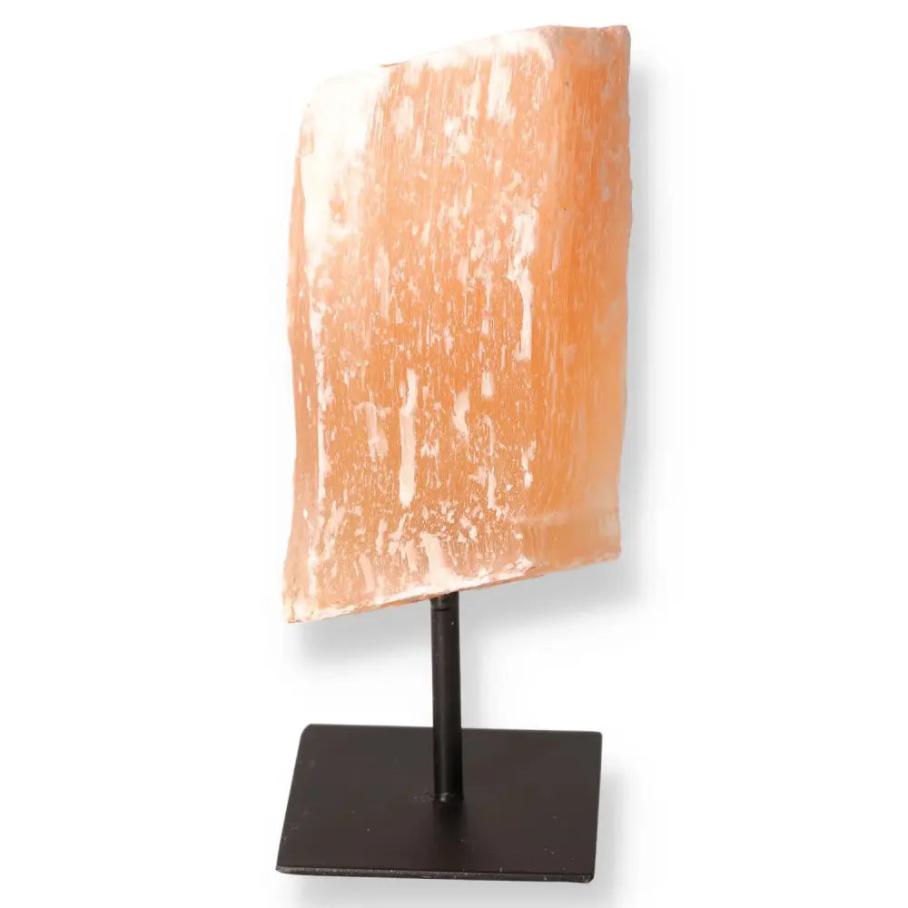 Selenite On Metal Stand