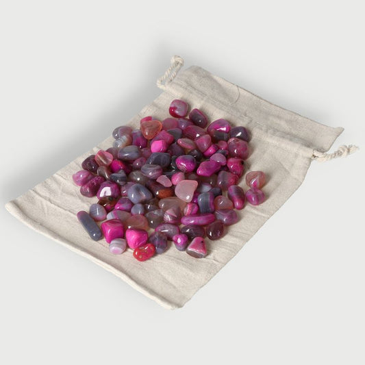 Tumbled Pink Agate S - 0,5 kg