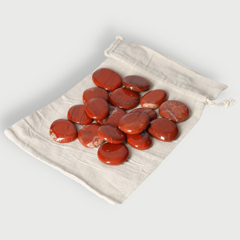 Tumbled Red Jasper Smooth Stone- 0,5 kg