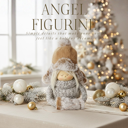 Figurine de décoration hivernale aspect tricoté 2