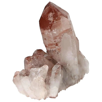 Quartz Cluster with Lithium by Sylvia Crystals, showcasing natural elegance and spiritual energy for emotional balance.