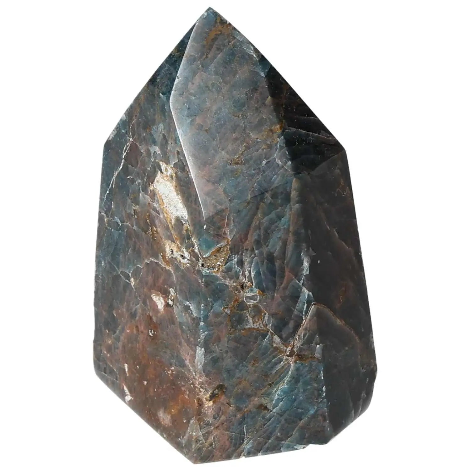 Apatite Obelisk from Sylvia Crystals, showcasing premium craftsmanship, vibrant energy, and spiritual enhancement.