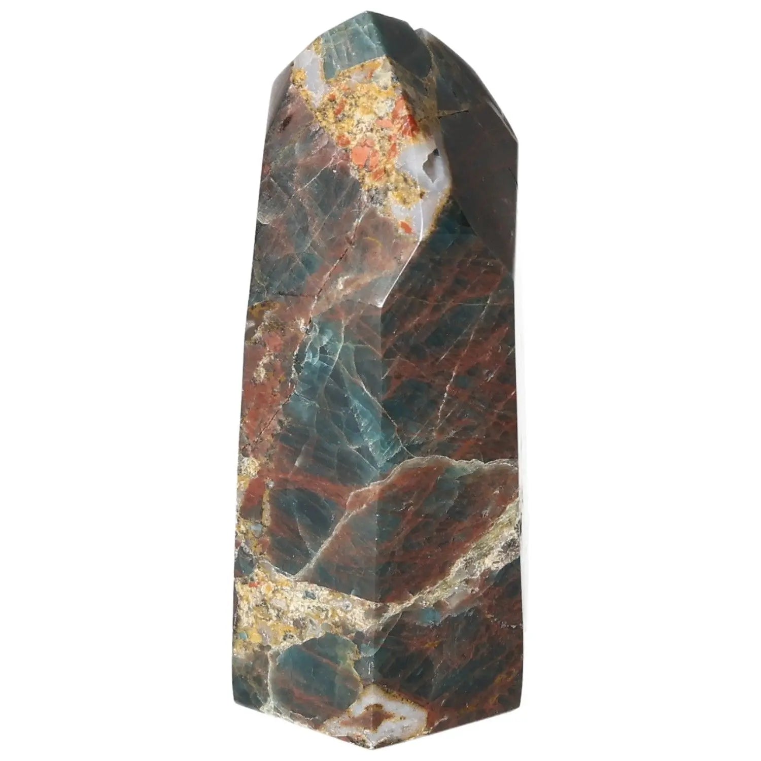 Apatite Obelisk by Sylvia Crystals, showcasing premium-quality apatite with unique hues and spiritual properties for conscious living.