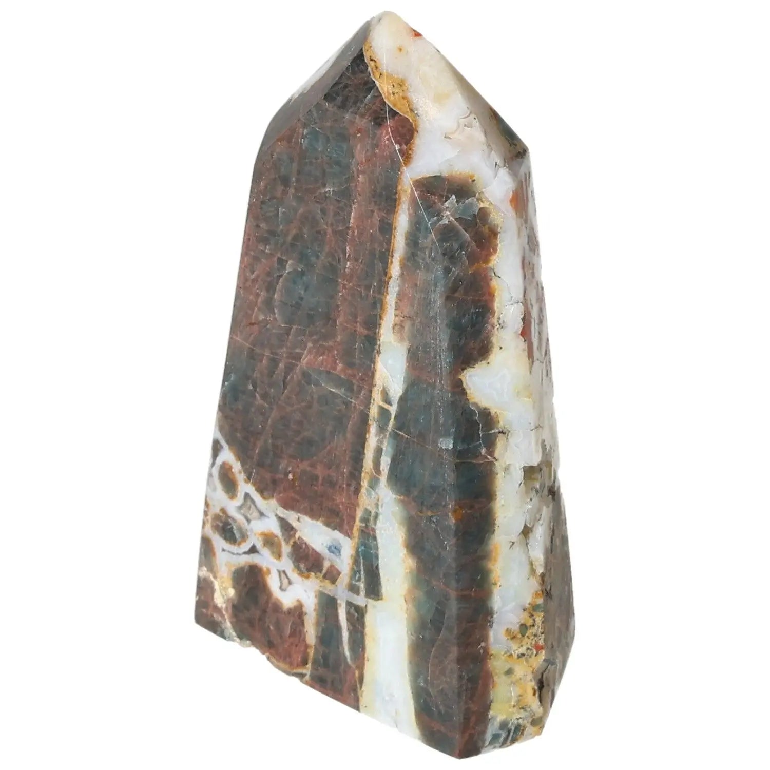 Elegant Apatite Obelisk from Sylvia Crystals, showcasing vibrant blue hues for clarity and personal growth in luxury living spaces.