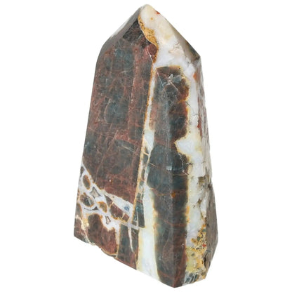 Elegant Apatite Obelisk from Sylvia Crystals, showcasing vibrant blue hues for clarity and personal growth in luxury living spaces.