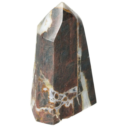 Apatite Obelisk with vibrant blue hues, perfect for enhancing clarity and fostering personal growth, from Sylvia Crystals collection.