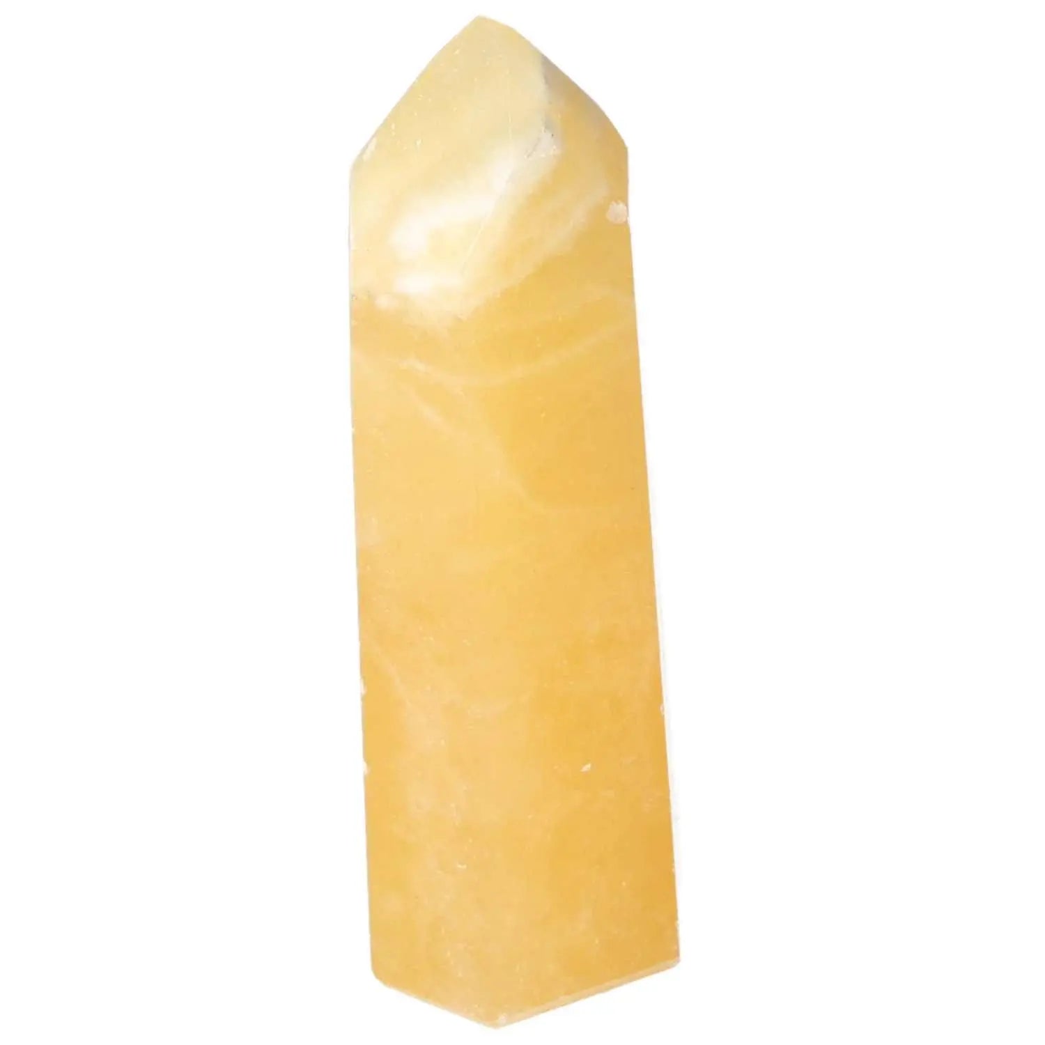 Mexican Calcite Obelisk for personal transformation and energy enhancement from Sylvia Crystals.