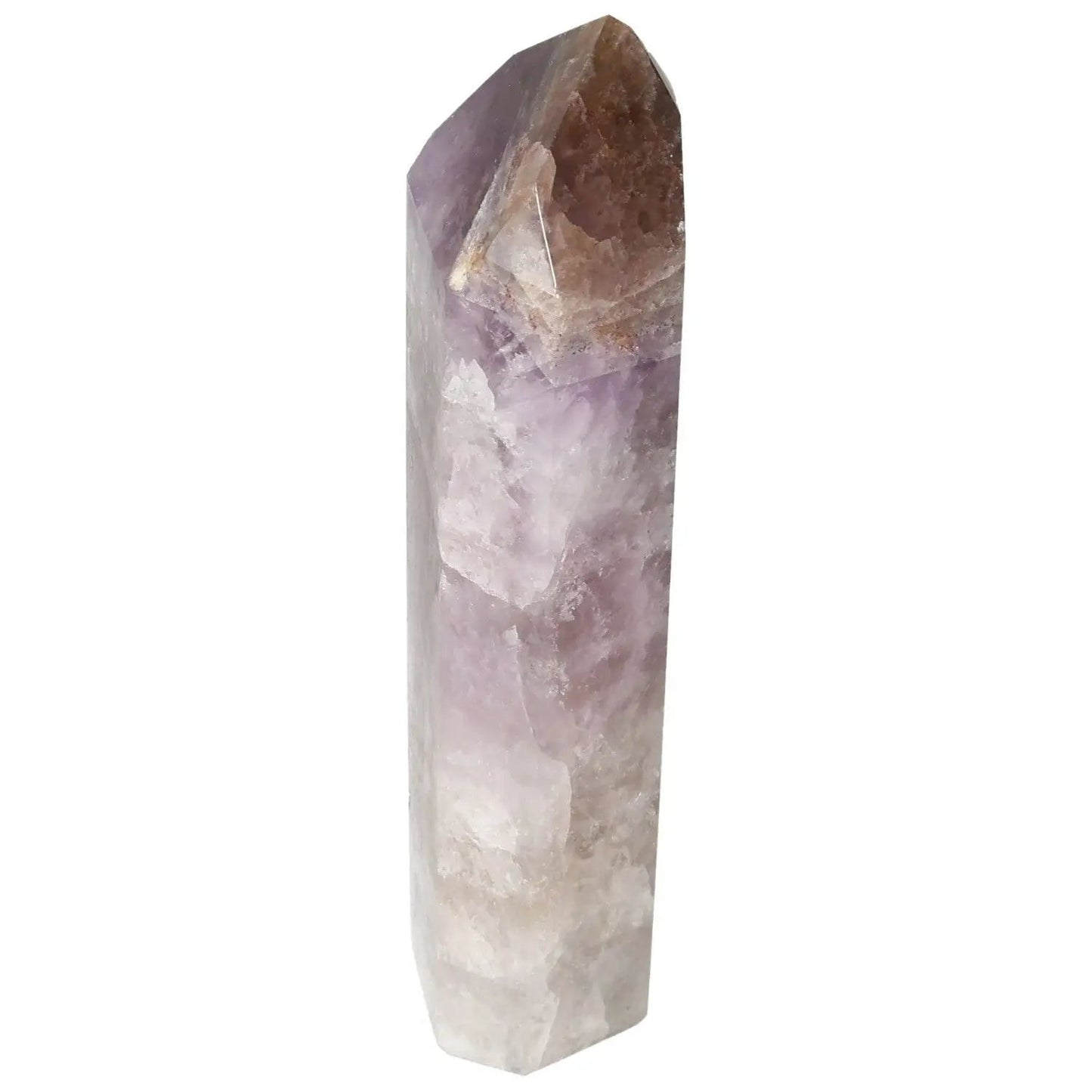 Seven Point Polished Amethyst crystal, enhancing luxury and energy, from Sylvia Crystals.