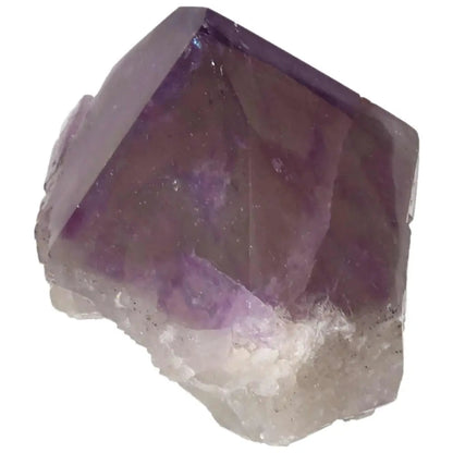 Polished Point Amethyst crystal by Sylvia Crystals, showcasing deep violet hues and exquisite craftsmanship for spiritual and aesthetic appeal.