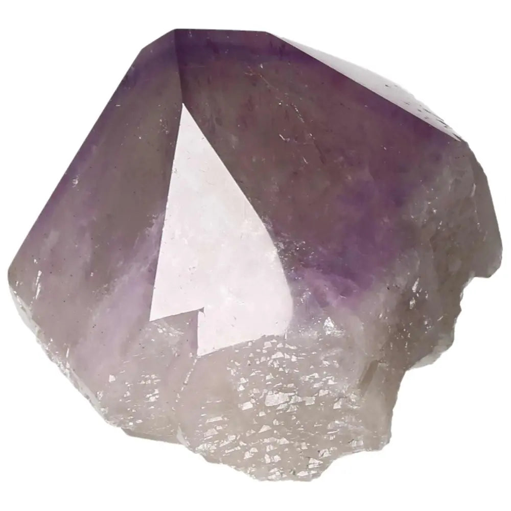 Polished Point Amethyst crystal from Sylvia Crystals, showcasing its luxury appeal and potential for enhancing inner peace and energy balance.