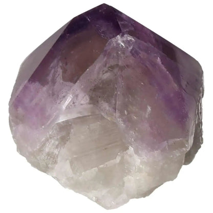Polished Point Amethyst crystal from Sylvia Crystals, enhancing spiritual journeys with stress reduction and energy boosting properties.