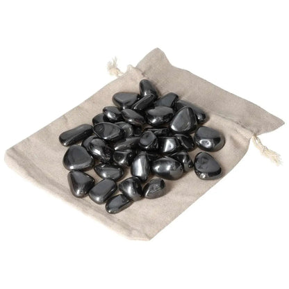 Premium Tumbled Hematite Stones in a Bag, 1KG Pack, 30PCS - Enhance Strength and Courage with Sylvia Crystals' Handpicked Collection