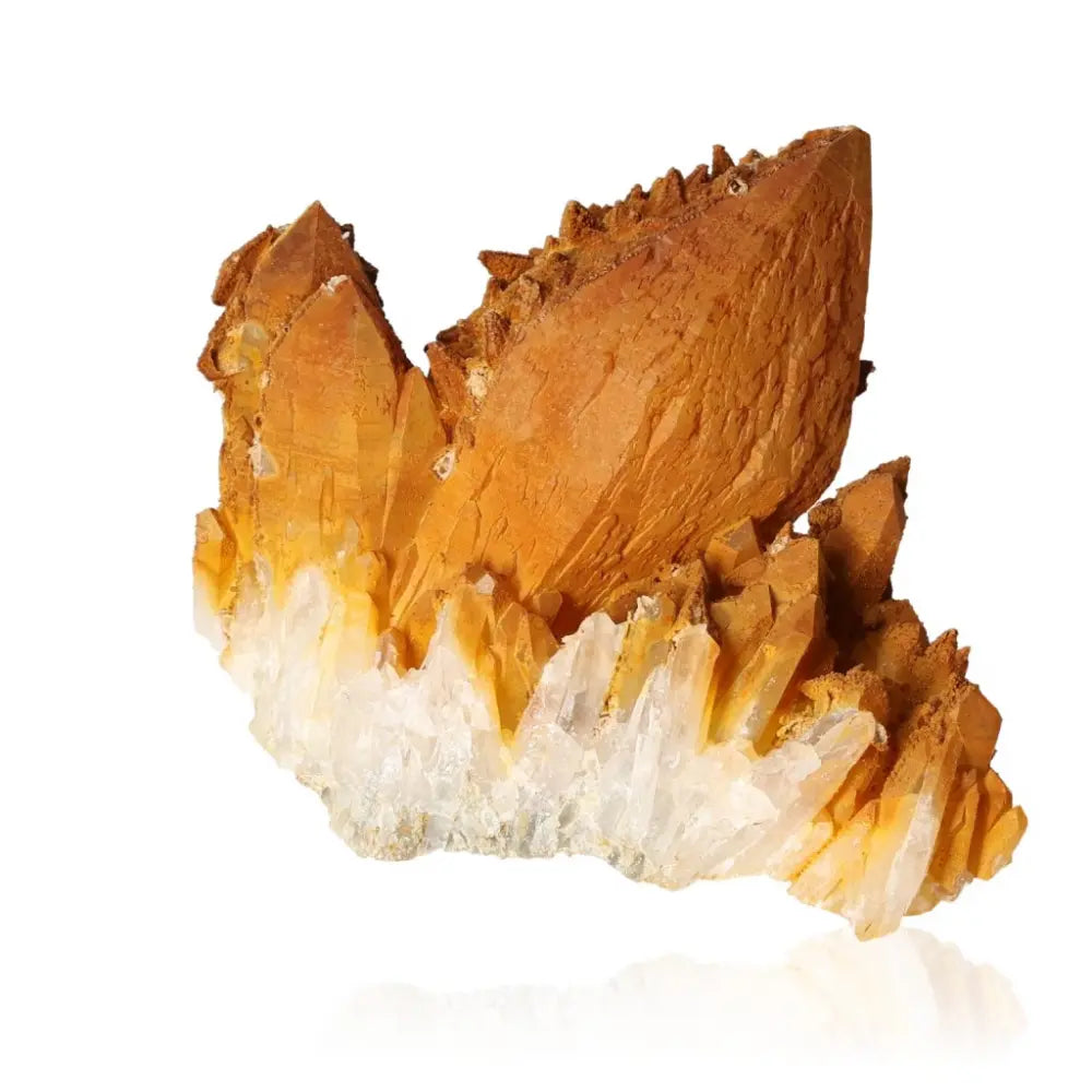 Exquisite Quartz with Goethite crystal showcasing luxury and spiritual elegance, a premium Sylvia Crystals gemstone.