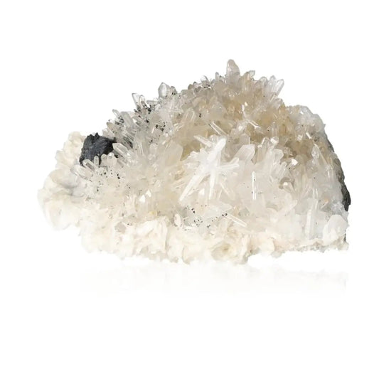 Quartz with Sphalerite crystal, showcasing unique energetic properties and harmonious energy balance, perfect for spiritual enhancement.